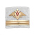 Погоны ДМБ ВМФ мал. белые мет. орел (ст. матрос)