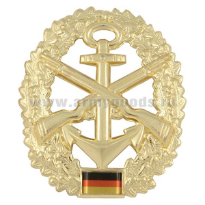 Эмблема на берет мет. Бундесвер Морские пограничники