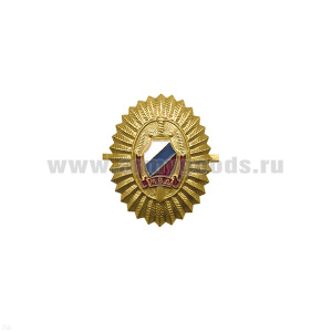 Кокарда мет. МВД мал. зол. образца 1993 г.