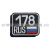 Шеврон вышит. 178 RUS (на липучке)