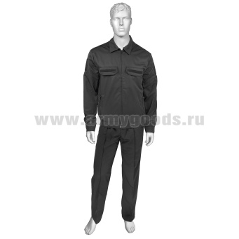 Костюм лет. МО офисный черный (ткань "патруль")