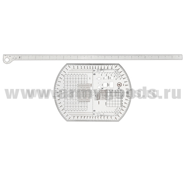 Набор артиллерийский (круг АК-3 + линейка пласт. МПЛ-50)