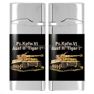 Зажигалка газовая цветная Тигр I (танк)
