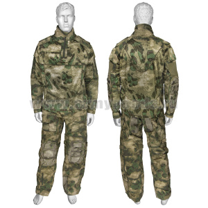 Костюм тактический ("мочалка") с защитными вставками "мох" (A-TACS FG)