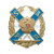 Значок мет. SAPR (крест андр. с кортиком и орлом РФ) лат.