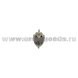 Значок мет. 100 лет ВЧК-КГБ-ФСБ 1917-2017 (щит и меч) мал (фрачник)