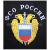 Футболка с вышивкой на груди ФСО России, черн.