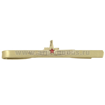 Зажим для галстука мет. Командир ПЛ (со звездой)