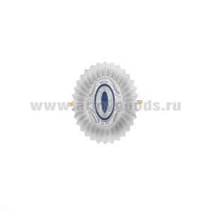 Кокарда мет. Казачество подъесаул (сереб. с голуб.)